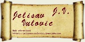 Jelisav Vulović vizit kartica
